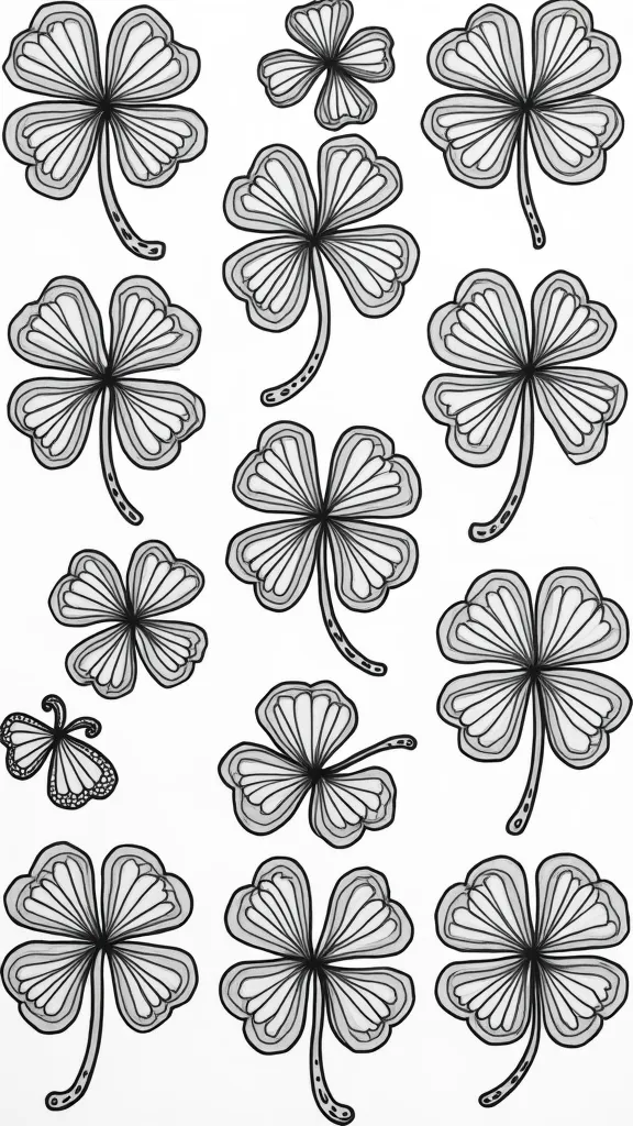 clover coloring pages